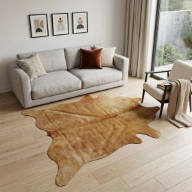 6' X 7' Golden Honey Exotic Cowhide Area Rug