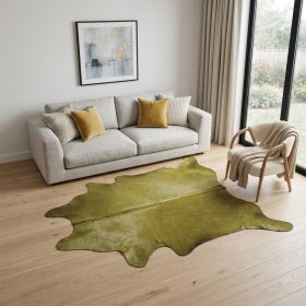 60" X 84" Lime Cowhide - Area Rug