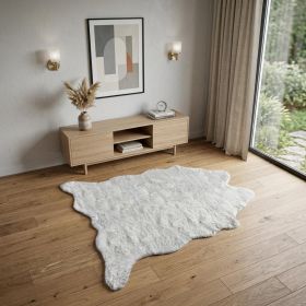 Grey Animal Print Area Rug