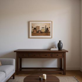 The Daily Grind 5 White Framed Print Wall Art