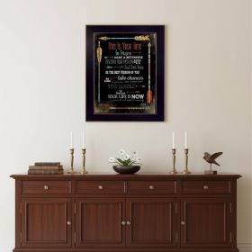 This is Your Time 3 Black Framed Print Wall Art