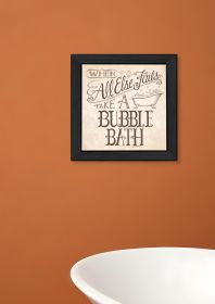 When All Else Fails 4 Black Framed Print Bathroom Wall Art