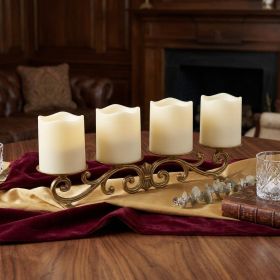 Set of Four Ivory Flameless Tealight Candle