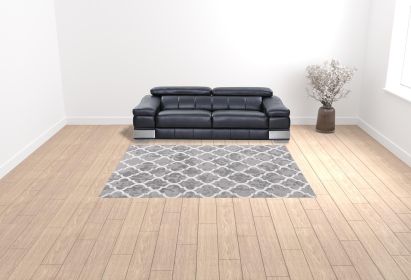 8' X 11' Green Geometric Power Loom Stain Resistant Area Rug