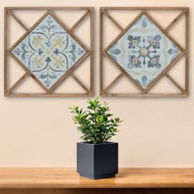 Set Of Two Brown Wall Decor