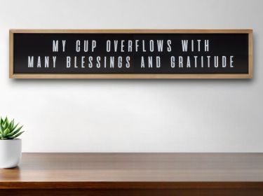 Black Other Words Wall Decor