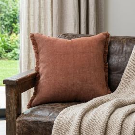 20" X 20" Adobe Clay 100% Cotton Zippered Pillow