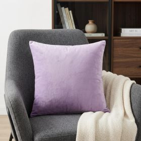 20" X 20" Purple 100% Cotton Zippered Pillow