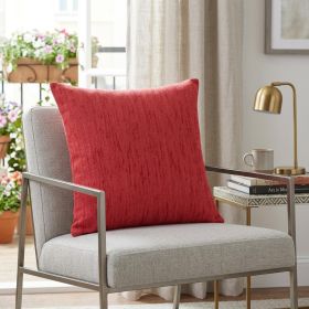 20" X 20" Coral Linen Zippered Pillow