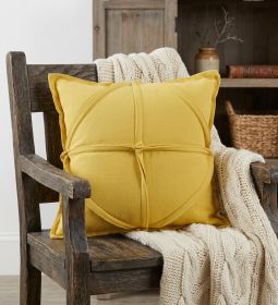 20" X 20" Lemon Cotton Zippered Pillow