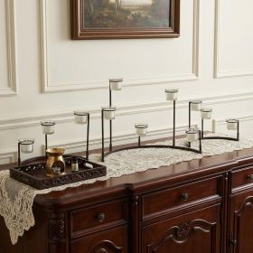 Set Of Four Black Flameless Votive Candle Holder