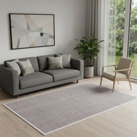 5' X 8' Charcoal And Dark Grey Hand Loomed Area Rug