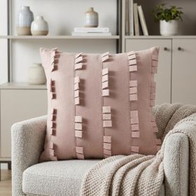 20" Blush Cotton Pillow