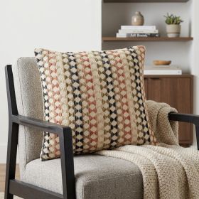 20" Blue and Green Cotton Pillow