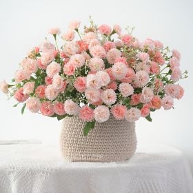 2 pcs Artificial Flowers; Fake Hydrangeas; Wedding Routes Silk Flowers Vase For Home Furnishings Hotel Decorations Valentine's Day Gifts Mother's (Quantity: 2 pcs 40heads, Color: White)