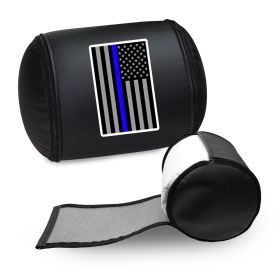 Blue Line Flag Vertical Logo Panel (Logo Panel Size: 30" Panel with Display Pillow)