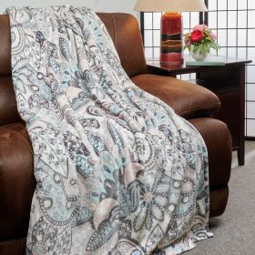 Kathy Ireland Flannel Fleece Blanket (Color: Isabelle, size: Twin)